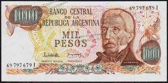 Аргентина 1000 песо 1976-83г. P.304d - UNC - Аргентина 1000 песо 1976-83г. P.304d - UNC