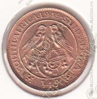 32-162 Южная Африка 1/4 пенни 1949г КМ # 32,1 бронза