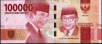 Индонезия 100000 рупий 2016г. P.NEW - UNC
