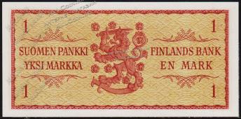 Финляндия 1 марка 1963г. P.98(10) - UNC - Финляндия 1 марка 1963г. P.98(10) - UNC