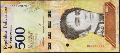 Банкнота Венесуэла 500 боливаров 18.05.2018 года. P.NEW - UNC - Банкнота Венесуэла 500 боливаров 18.05.2018 года. P.NEW - UNC