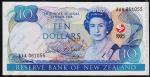 Новая Зеландия 10 долларов 1990г. P.176 UNC