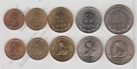 арт84  Бирма набор 5 монет 1999г. UNC (ЛЕВ)