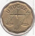 15-97 Уругвай 50 сентесимо 1977г. КМ # 68 UNC алюминий-бронза 7,0гр. 25мм