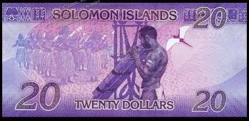 Банкнота Соломоновы острова 20 долларов 2017 года. P.NEW - UNC - Банкнота Соломоновы острова 20 долларов 2017 года. P.NEW - UNC