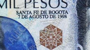 Колумбия 20.000 песо 7.8.1998г. P.448c - UNC - Колумбия 20.000 песо 7.8.1998г. P.448c - UNC