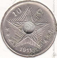 29-127 Бельгийское Конго 10 сентим 1911г. КМ # 18 медно-никелевая