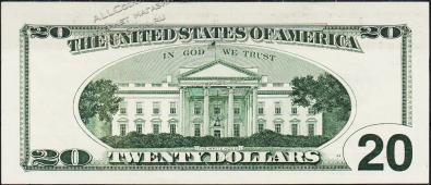 Банкнота США 20 долларов 1996 года. Р.501 UNC "AB-A" - Банкнота США 20 долларов 1996 года. Р.501 UNC "AB-A"