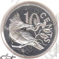  5-33	Британские Виргинские Острова 10 центов 1974г. КМ #3 PROOF медно-никелевая 5,5 гр.