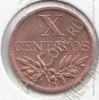 21-46 Португалия 10 сентаво 1967г. КМ # 583 UNC бронза 2,0гр. 17мм