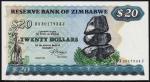 Банкнота Зимбабве 20 долларов 1983 года. P.4с - UNC