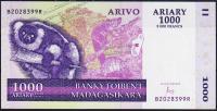 Мадагаскар 1000 ариари (5000 франков) 2004(16г.) P.89с - UNC