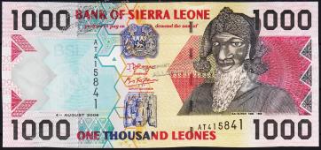 Сьерра-Леоне 1000 леоне 2006г. P.24с - UNC - Сьерра-Леоне 1000 леоне 2006г. P.24с - UNC