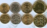 Эстония набор 4 монеты 1999-08г. (арт382)