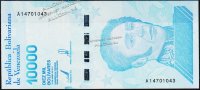 Банкнота Венесуэла 10000 боливаров 22.01.2019 года. P.NEW - UNC