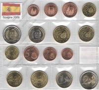 Испания набор 8 Евро монет 2009г.
