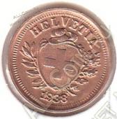 3-62 Швейцария 1 раппен 1938 г.KM# 3.2В Бронза 1,5 гр. 16,0 мм. - 3-62 Швейцария 1 раппен 1938 г.KM# 3.2В Бронза 1,5 гр. 16,0 мм.