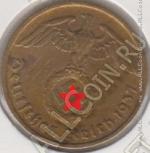 2-40 Германия 10 рейхспфенниг 1937А г. KM#92 алюминий-бронза 4,0гр 21,0мм
