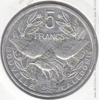 34-39 Новая Каледония 5 франков 2008г. КМ # 16 алюминий 3,75гр 31,0мм