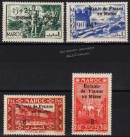 Марокко Французский 4 марки п/с 1942г. YVERT №200-203* MLH OG (10-47)