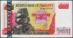 Зимбабве 500 долларов 2001г. P.10 UNC