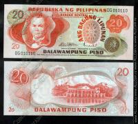 Филиппины 20 песо 1974-78г. P.155 UNC