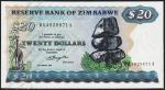 Зимбабве 20 долларов 1980г. P.4а - UNC