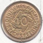 35-97 Германия 10 рейхспфеннигов 1925г. КМ # 40 D алюминий-бронза 4,05гр. 21мм