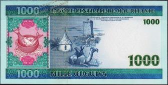Банкнота Мавритания 1000 угйя 2004 года. P.13а - UNC - Банкнота Мавритания 1000 угйя 2004 года. P.13а - UNC