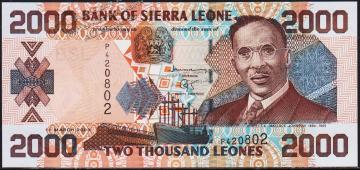 Сьерра-Леоне 2000 леоне 2003г. P.26в - UNC - Сьерра-Леоне 2000 леоне 2003г. P.26в - UNC