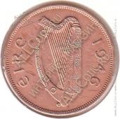 2-77 Ирландия 1 пенни 1946 г. KM#11  - 2-77 Ирландия 1 пенни 1946 г. KM#11 