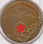 2-44 Германия 5 рейхспфенниг 1938А г. KM#91 алюминий-бронза 2,44гр 18,1мм