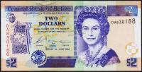 Банкнота Белиз 2 доллара 2003 года. Р.66a - UNC