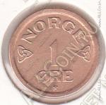 31-49 Норвегия 1 эре 1957г. КМ # 398 бронза 2,0гр. 16мм
