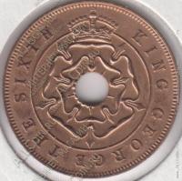 15-36 Южная Родезия 1 пенни 1951г. KM# 25 бронза