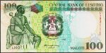 Банкнота Лесото 100 малоти 2001 года. P.19в - UNC