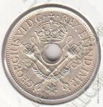 4-157 Новая Гвинея 1 шиллинг 1945 г. KM# 8 Серебро 5,38 гр. 23,5 мм.