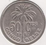 15-173 Бельгийское Конго 50 сентим 1927г. 