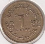24-72 Марокко 1 франк 1945г.