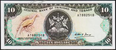Тринидад и Тобаго 10 долларов 1985г. Р.38в - UNC - Тринидад и Тобаго 10 долларов 1985г. Р.38в - UNC