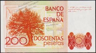 Испания 200 песет 1980(84г.) P.156(1) - UNC - Испания 200 песет 1980(84г.) P.156(1) - UNC