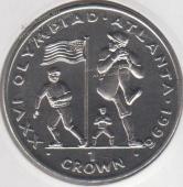  Гибралтар 1 крона 1996г. КМ# 350 UNC (10-59) -  Гибралтар 1 крона 1996г. КМ# 350 UNC (10-59)