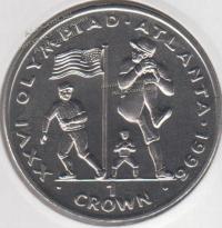  Гибралтар 1 крона 1996г. КМ# 350 UNC (10-59)