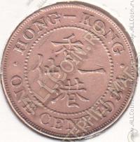 30-69 Гонконг 1 цент 1934г. КМ # 17 бронза 3,95гр. 22мм