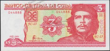 Куба 3 песо 2006г. P.127с - UNC - Куба 3 песо 2006г. P.127с - UNC
