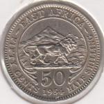 25-140 Восточная Африка 50 центов 1954г. 