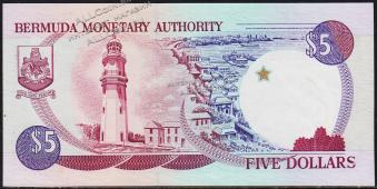 Бермуды 5 долларов 1997г. P.41d - UNC - Бермуды 5 долларов 1997г. P.41d - UNC