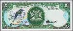 Тринидад и Тобаго 5 долларов 1985г. Р.37с АUNC