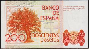 Испания 200 песет 1980(84г.) P.156(2) - UNC - Испания 200 песет 1980(84г.) P.156(2) - UNC