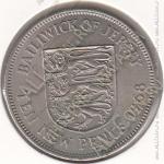 22-176 Джерси 10 новых пенсов 1968г. КМ# 33 UNC медно-никелевая 11,3гр. 28,5мм